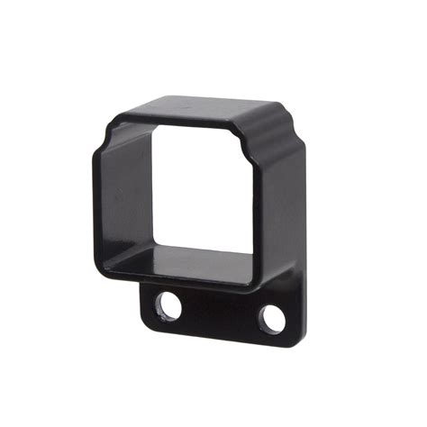 black aluminum traight mount bracket fence parts|Ultra Aluminum Fence Replacement Parts.